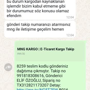 İade İşlemi Sonrası MNG Kargo Mağduriyeti
