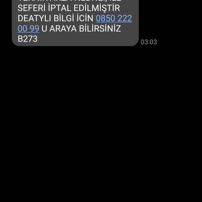 Otobüs İptali Ve Müşteri Hizmetleri Sorunu