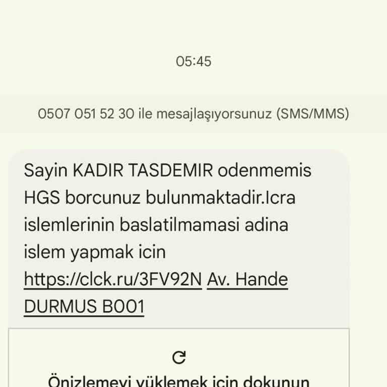 Kişisel Bilgilerin İzinsiz Kullanımı Ve Yanıltıcı HGS Mesajları