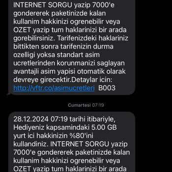 Vodafone'un Fahiş Geç Tahsilat Bedeli Mağduriyeti