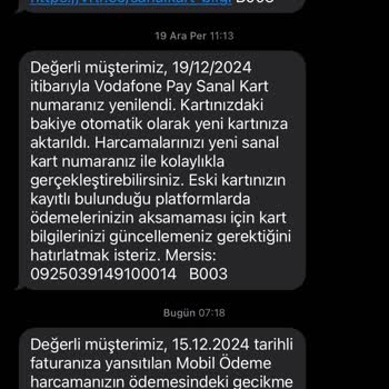 Vodafone'un Fahiş Geç Tahsilat Bedeli Mağduriyeti