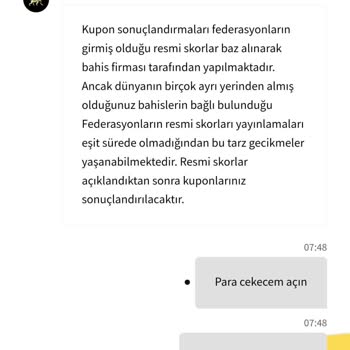 Kazandığım Bahis Tutarı Haksız Yere Silindi