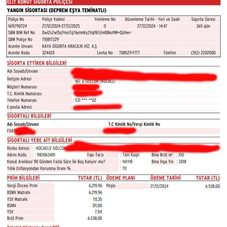 Zorunlu Konut Sigortası Mağduriyeti