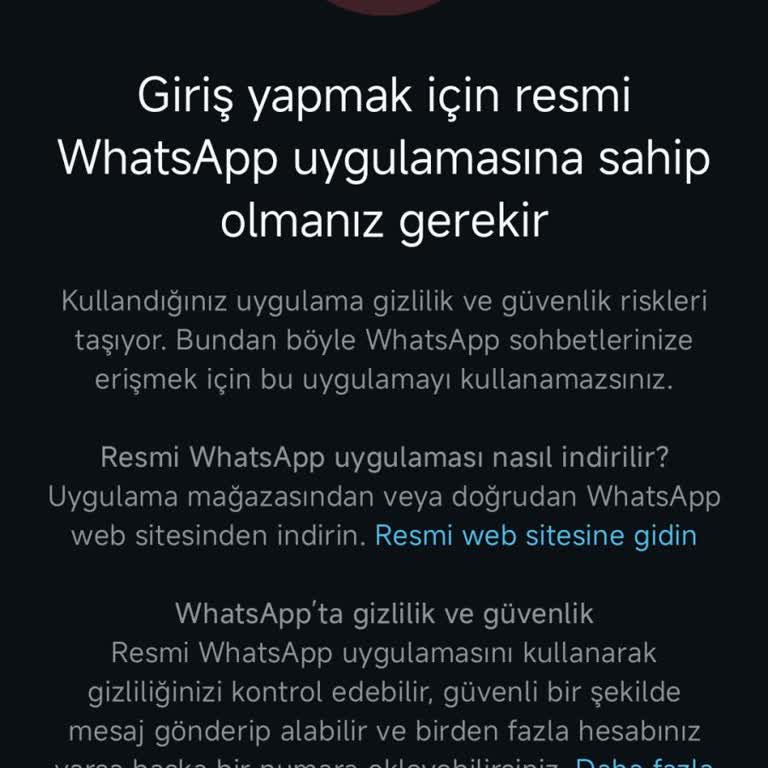 WhatsApp Giriş Sorunu: Resmi Uygulama Hatası