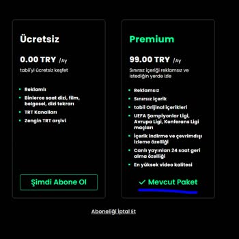 Premium Üyelikte İzleme Sorunu Ve Yetersiz Müşteri Hizmeti