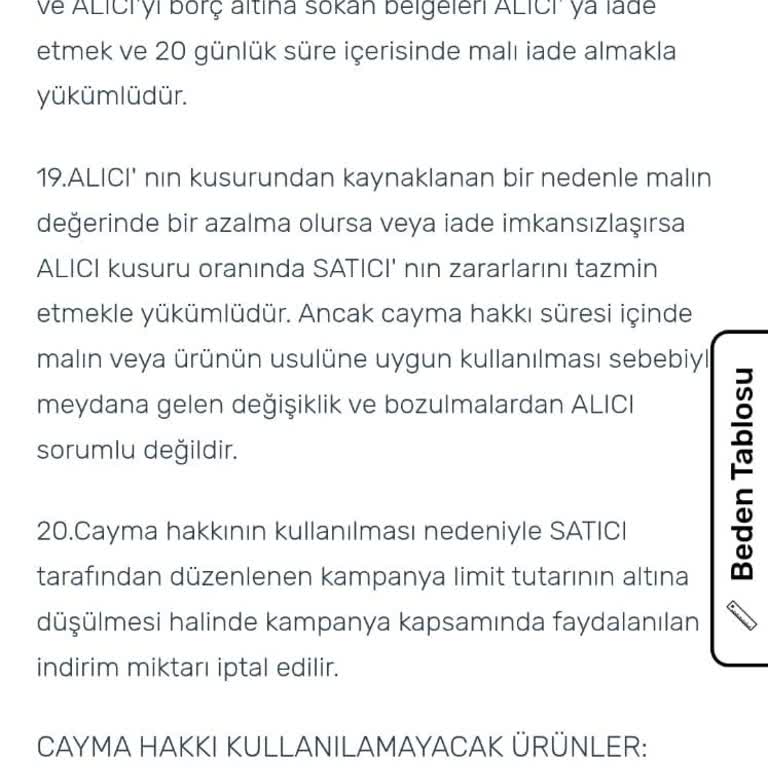 Yanıltıcı İade Politikası Ve Büyük Beden Sorunu