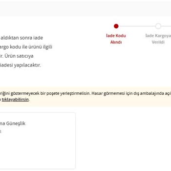 Trendyol Teslim Edilmeyen Ürün Ve Başlatılan Hatalı İade Süreci