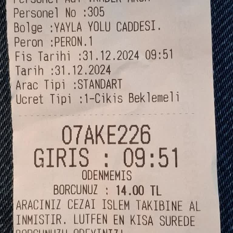 Yanlış Ücretlendirme İle Karşılaşma