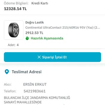 İptal Edilen Sipariş Ve Artan Fiyat Mağduriyeti