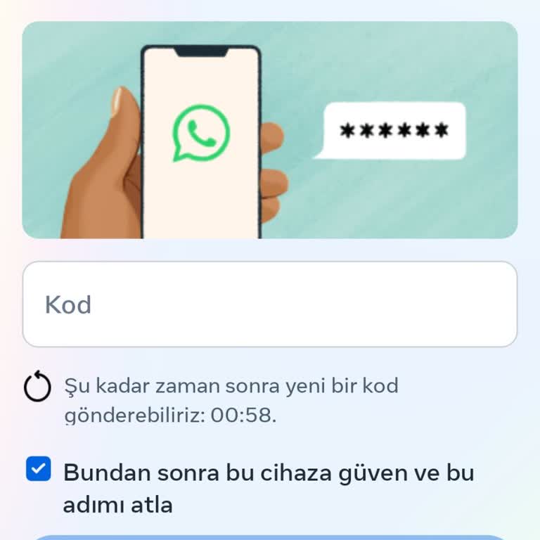 Hesabıma Giriş Sorunu Ve Kod Gönderim Hatası