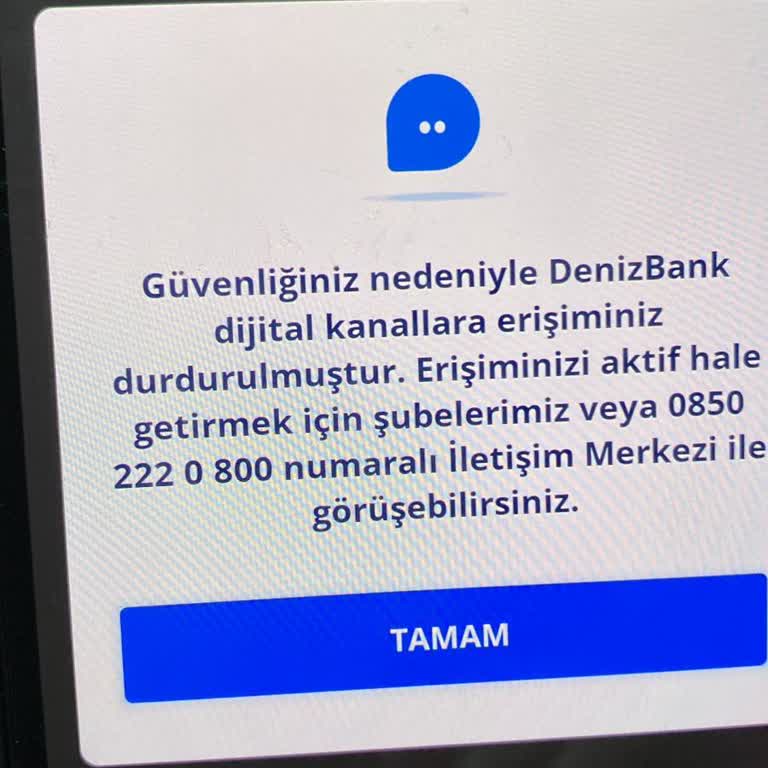 Denizbank'ta Bloke Sorunu Ve İlgisizlik