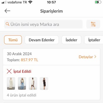 Trendyolmilla Kuponları Ve İptal Edilen Siparişler