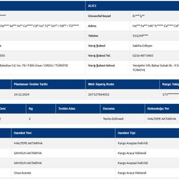 Kayıp Kargom Ve İletişim Sorunları