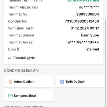 Kargo Poşeti Teslimatında Gecikme Ve İletişim Eksikliği