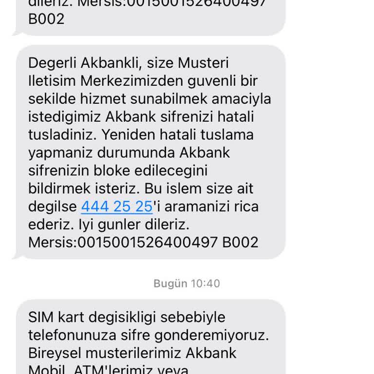 Akbank'tan Gelen Şüpheli Mesaj Ve Güven Sorunu