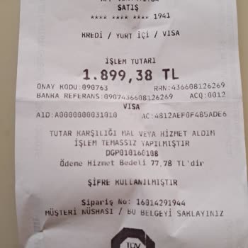 Tüvtürk'te Kredi Kartı Ücreti Sürprizi