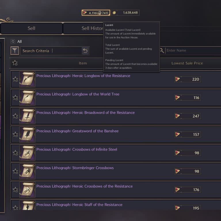 Steam Throne And Liberty'de Lucent Sorunu
