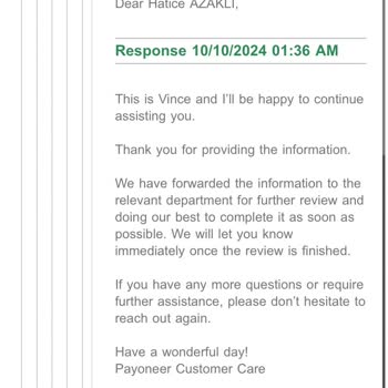 Problemas con Payoneer, sin acceso a cuenta tras cambio de datos