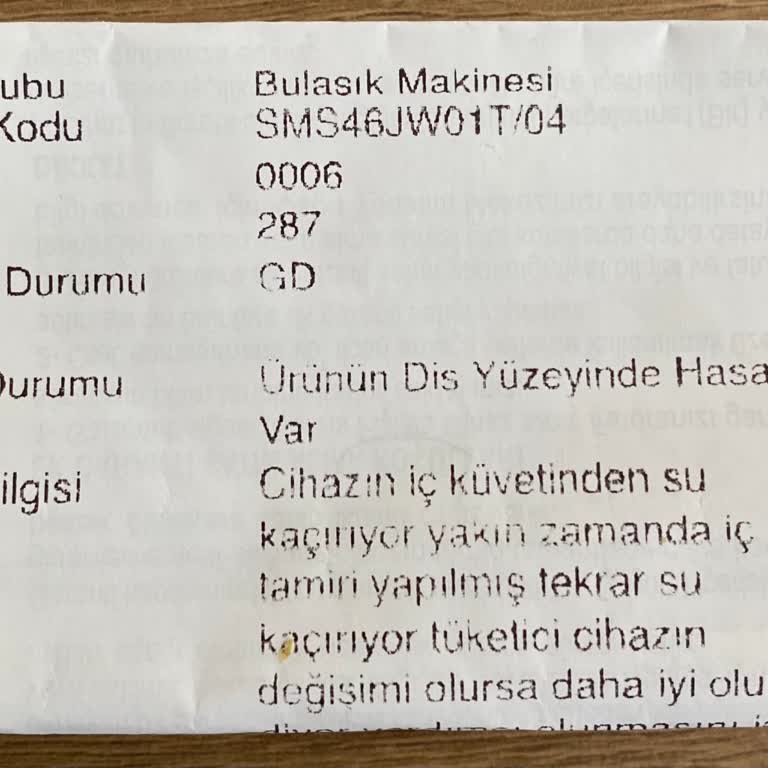 Bosch Bulaşık Makinesi Sürekli E15 Hatası Ve Çözüm Sorunu