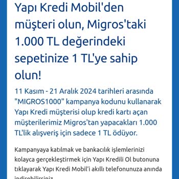 Yapı Kredi Ve Migros Kampanyasında İade Sorunu