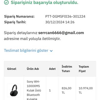 Epttavm Sipariş İptali Ve İletişim Sorunu