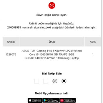 Sipariş Verdiğim Ürün Nasıl İade Edildi?
