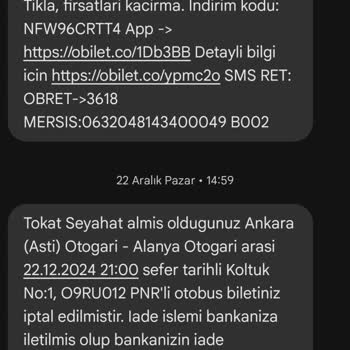 Koşulsuz İptal Güvencesiyle Alınan Biletin İadesi Yapılmadı