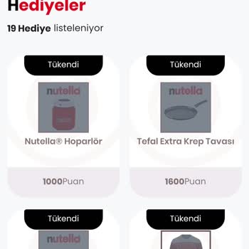 Nutella Puanlarıyla Hayal Kırıklığı
