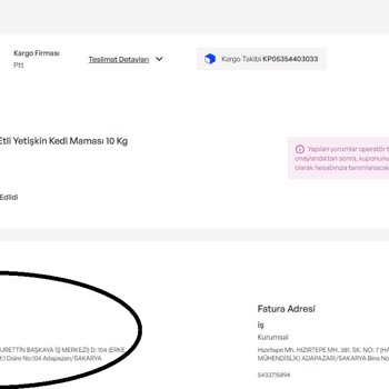 Yanlış Adrese Teslimat Ve İade Sorunu