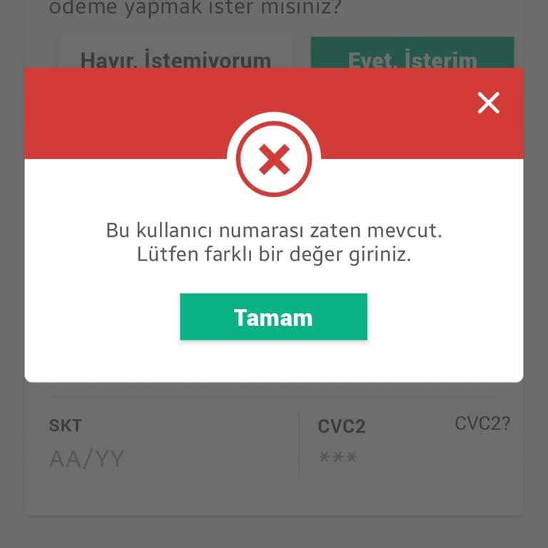 Masterpass Kart Kayıt Sorunu