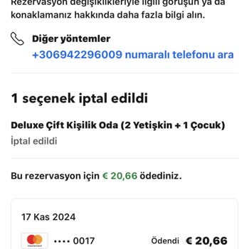 Rezervasyon İptali Ve İade Sorunu