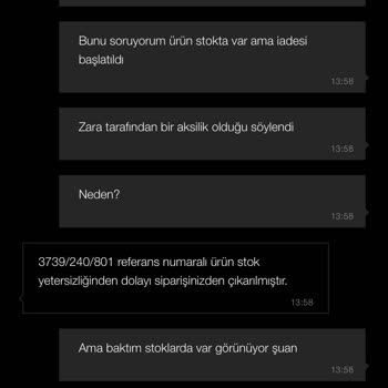 Zara'da Stok Sorunu Ve Müşteri Hizmetleri Yetersizliği