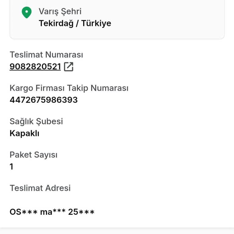 Kargo Teslimatında Yaşanan Gecikme Ve İletişim Sorunu