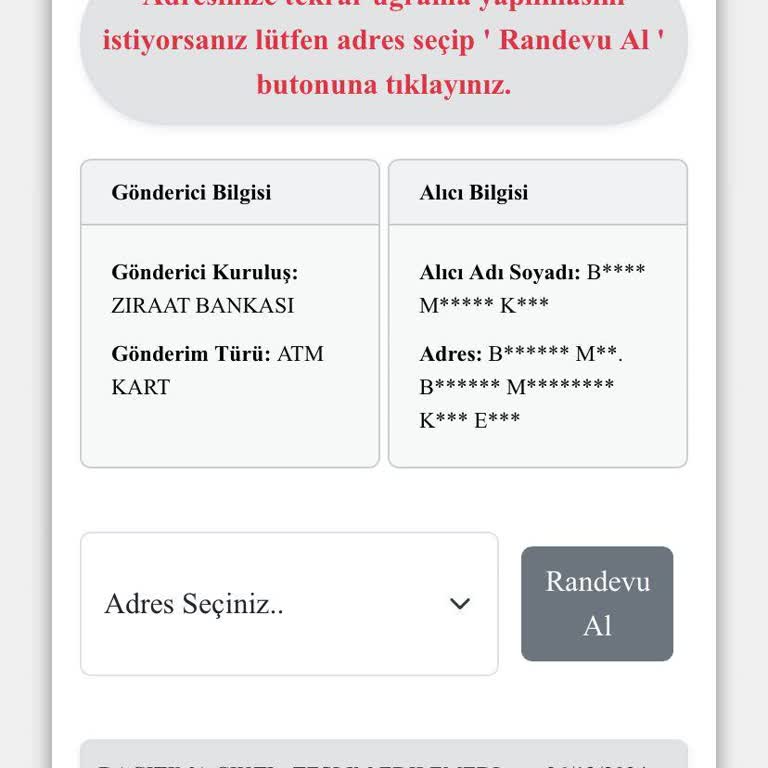 Ziraat Kartımın Teslimatında Yaşanan Sorunlar Ve İletişim Engelleri