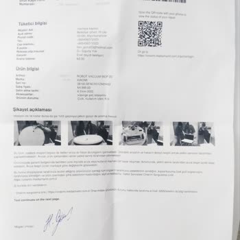 Garanti Kapsamında Tamir Edilmeyen Robot Süpürge Sorunu
