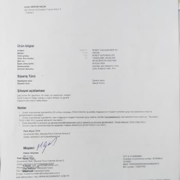 Garanti Kapsamında Tamir Edilmeyen Robot Süpürge Sorunu