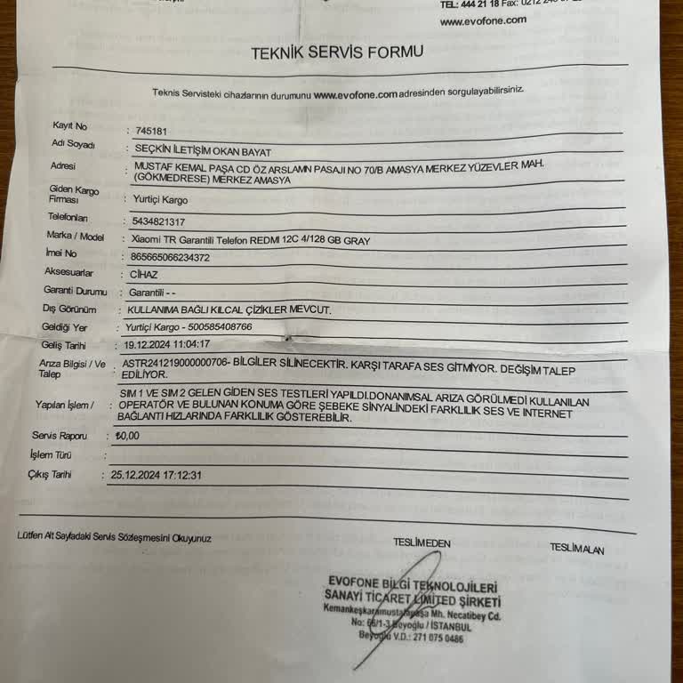 Redmi 12c Telefonumun Bitmeyen Ses Sorunu