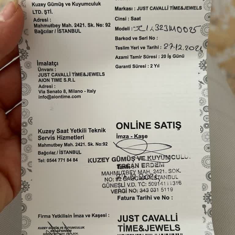 Sahte Saat Satışıyla Mağduriyet Yaşadım