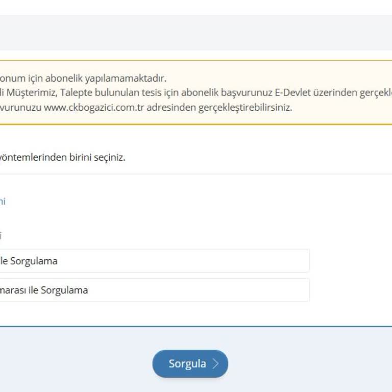 E-Devlet Ve Ckbogazici Arasında Sıkışan Abonelik Başvurusu