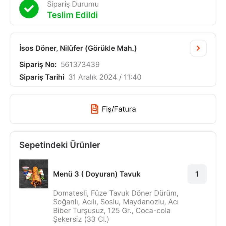 Siparişte Sert Malzeme: Sağlık Tehlikesi Ve Yetersiz Müşteri Hizmeti