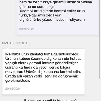 Xiaomi Süpürge İade Sorunu Ve Garanti Mağduriyeti