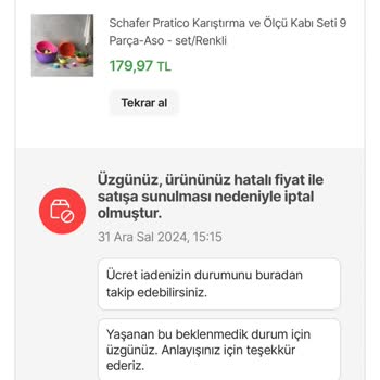 Schafer İndirimli Ürünlerin İptali Ve Müşteri Memnuniyetsizliği