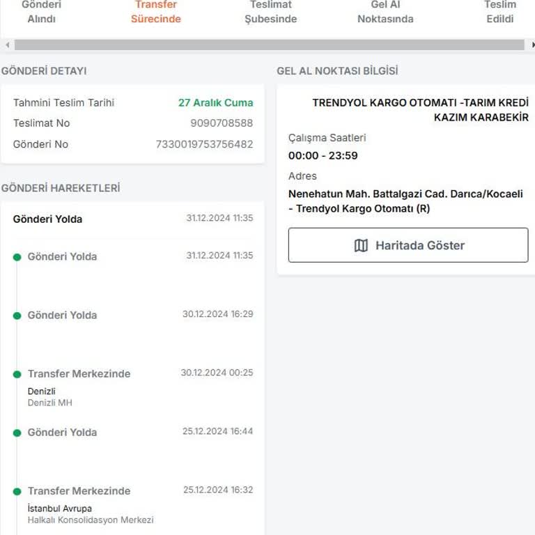 Yanlış Yöne Giden Kargo Ve İlgisiz Müşteri Hizmetleri