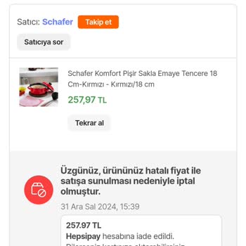 İndirimli Ürün Siparişi İptaliyle Hayal Kırıklığı