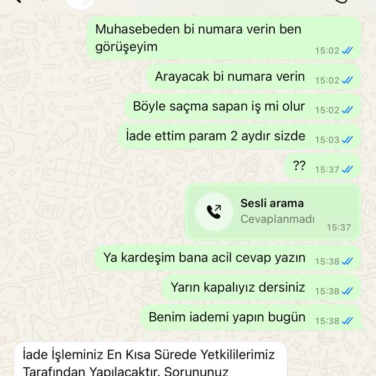 İade Ücreti Sorunu Ve İletişim Eksikliği
