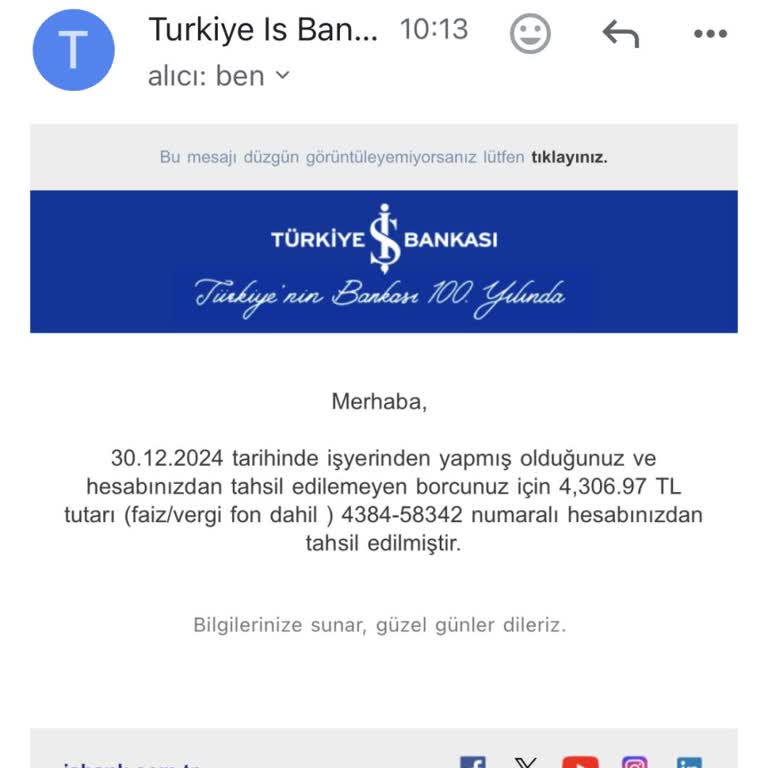 Hesabımdan İzinsiz Para Çekilmesi