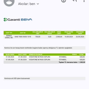 Vodafone'dan İade Sorunu