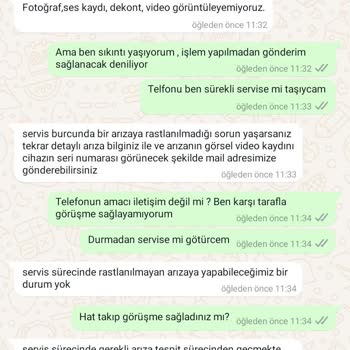 Telefonun Ses Sorunları Ve Yetersiz Servis Desteği