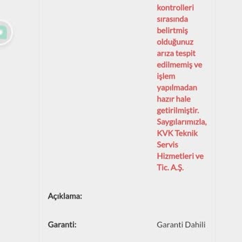 Telefonun Ses Sorunları Ve Yetersiz Servis Desteği