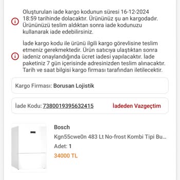 Teslim Edilemeyen Buzdolabı Ve İade Süreci Çilesi